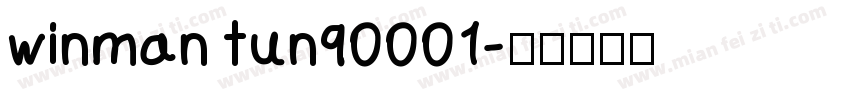 winman tun90001字体转换